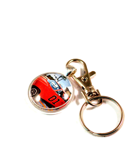 General  Lee 1969 Dodge Charger Muscle Car Hot Rod Keyrings for Men