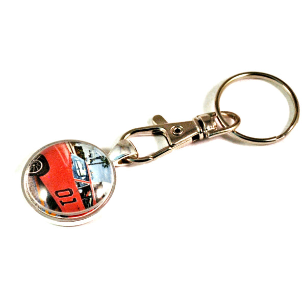 General  Lee 1969 Dodge Charger Muscle Car Hot Rod Keyrings for Men