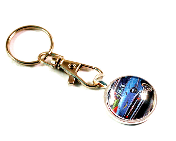 1957 Chevrolet Tri-Five Hot Rod Vintage Auto Key Chain Keyrings for Men