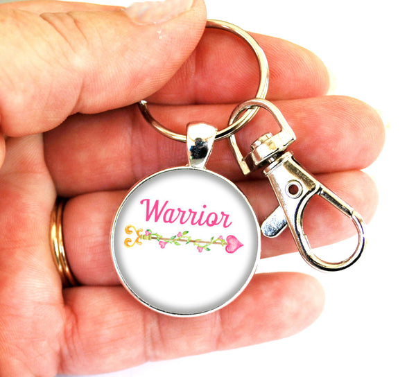 Warrior Women's Purse Charm Keychain Handmade Keyrings for Women