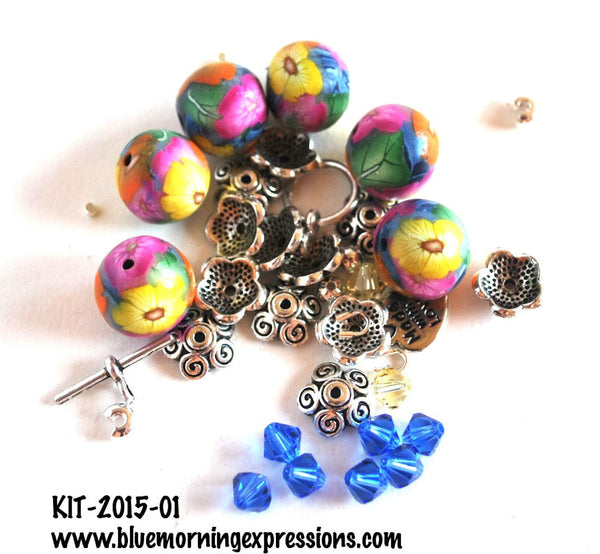 Bead Kits for Bracelets Handmade Polymer Clay Beads – BlueMorningExpressions