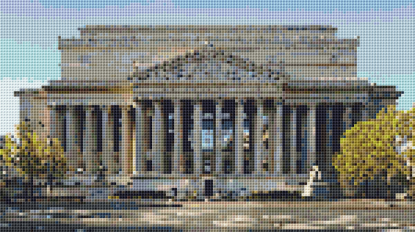National Archives Washington D.C. Counted Cross Stitch Pattern