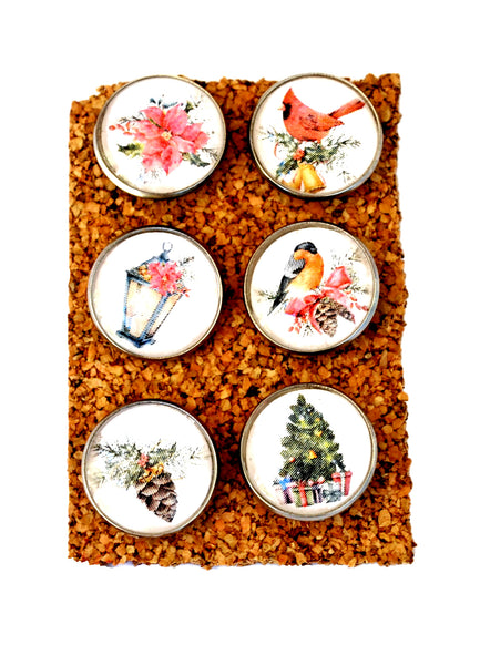 Large Christmas Decorative Push Pins Thumbtacks and Corkboard Pushpins for Bulletin Board