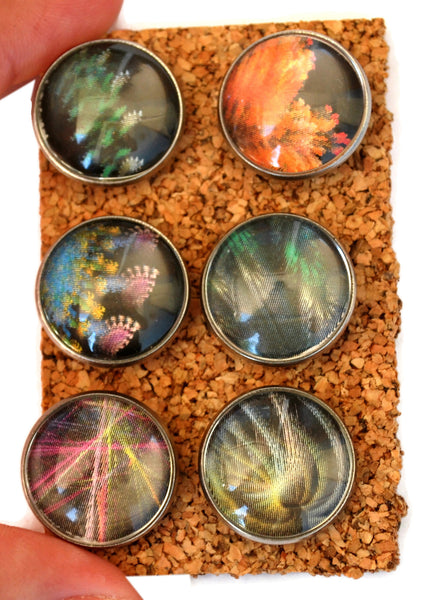 Large Fractal Decorative Push Pins Thumbtacks and Corkboard Pushpins for Bulletin Boards