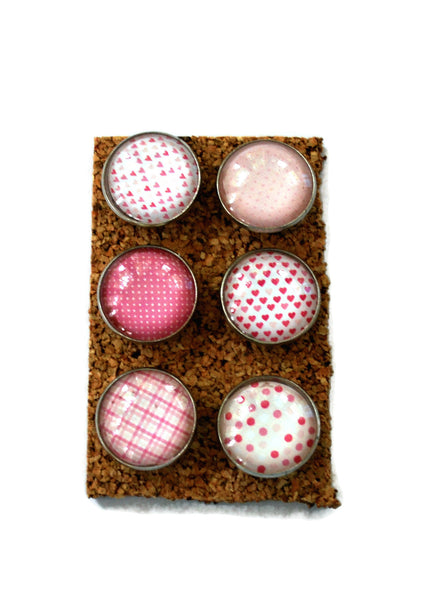 Large Pink Heart Decorative Push Pins Thumbtacks and Corkboard Pushpins for Bulletin Boards
