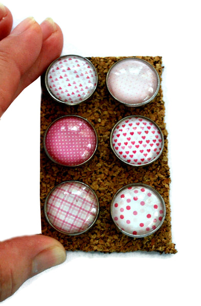 Large Pink Heart Decorative Push Pins Thumbtacks and Corkboard Pushpins for Bulletin Boards