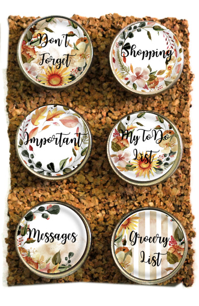 Large Sunflower Reminder Decorative Push Pins  Thumbtacks and Corkboard Pushpins for Bulletin Boards