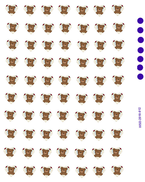Teddy Bear Waterslide Decals