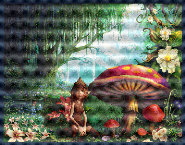 Fairy Counted Cross Stitch Pattern, Download Printable