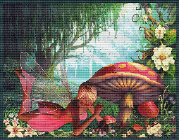 Fairy Counted Cross Stitch Pattern, Download Printable
