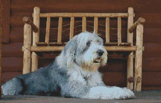 Bearded Collie Counted Cross Stitch Pattern