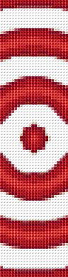 Red and White Bookmark Counted Cross Stitch Patterns