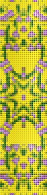 Yellow Bookmark Counted Cross Stitch Patterns