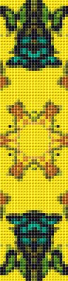 Yellow Bookmark Counted Cross Stitch Patterns
