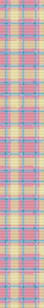Pink Plaid Bookmark Counted Cross Stitch Patterns
