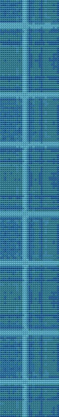 Blue Plaid Bookmark Counted Cross Stitch Patterns