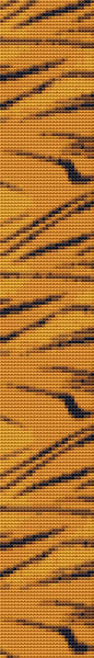 Tiger Stripe Bookmark Counted Cross Stitch Patterns