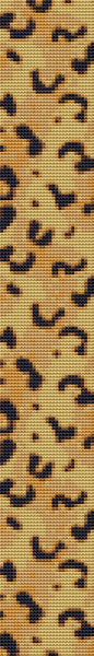 Leopard Spot Bookmark Counted Cross Stitch Patterns