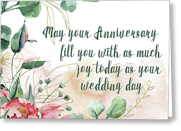 Wedding Anniversary - Greeting Cards Notecard Digital Option