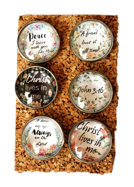 Christian Bible Verse Decorative Push Pins Thumbtacks and Corkboard Pushpins for Bulletin Boards