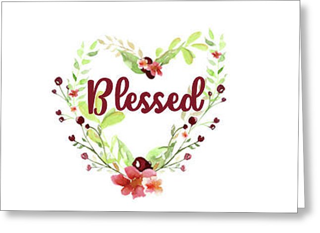 Blessed Inspirational Blank Note Card with Envelope, Greeting Card