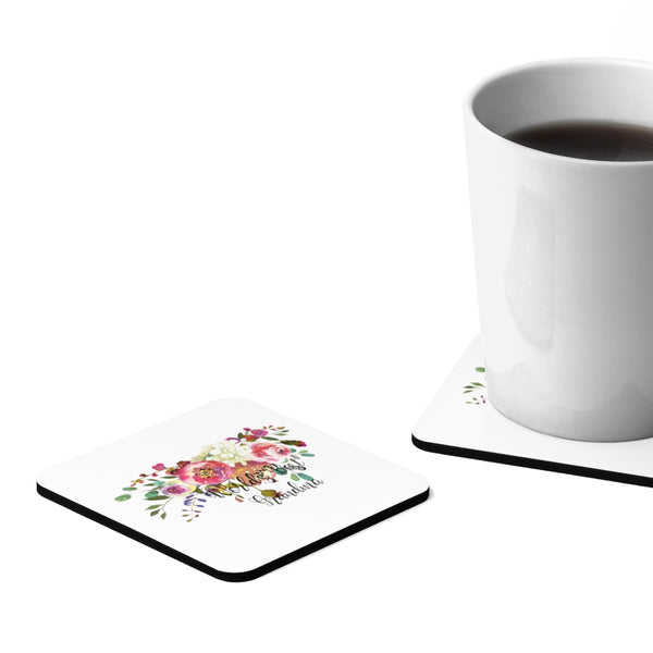 World's Best Grandma Square Hardboard Coaster Set - 4pcs