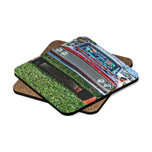 Ford Square Hardboard Coaster Set - 4pcs