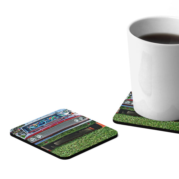 Ford Square Hardboard Coaster Set - 4pcs