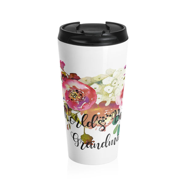 World's Best Grandma Stainless Steel Travel Mugs 15 oz