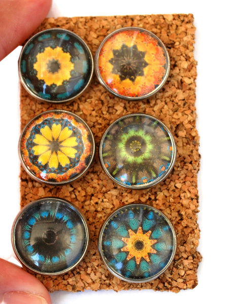 Kaleidoscope Decorative Push Pins Thumbtacks and Corkboard Pushpins for Bulletin Boards