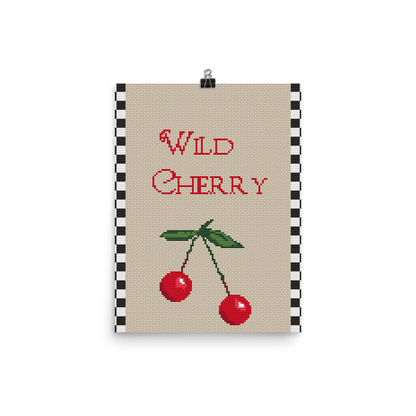 Wild Cherry Kitchen Wall Art Poster Print Home Decor