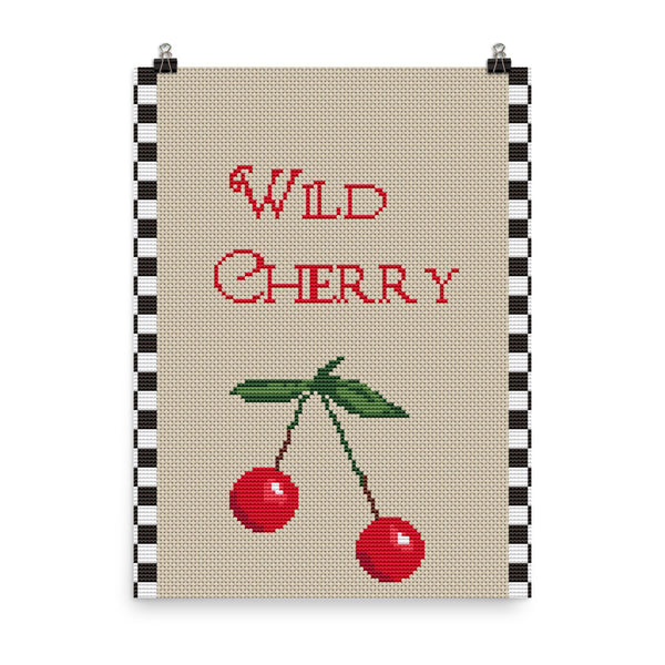 Wild Cherry Kitchen Wall Art Poster Print Home Decor