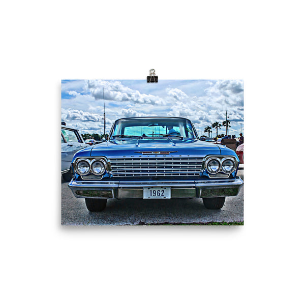 1962 Chevrolet Impala Hot Rod Matte Poster Print Wall Art