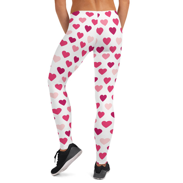 Valentine's Day Hearts Leggings for Women