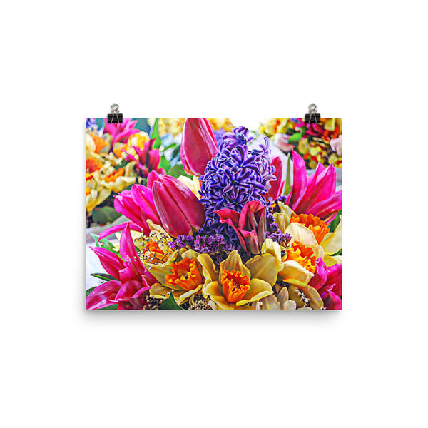 Tulip Fest Floral Poster Print Wall Art Washington State Home Decor