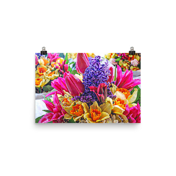 Tulip Fest Floral Poster Print Wall Art Washington State Home Decor