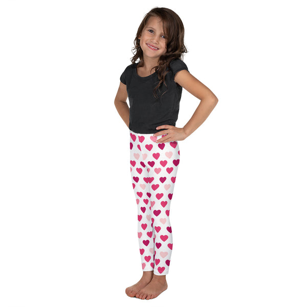 Valentine's Day Hearts Kid's Leggings Sizes 2T to 7