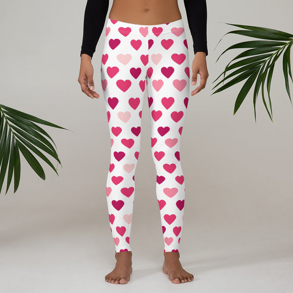 Valentine's Day Hearts Leggings for Women