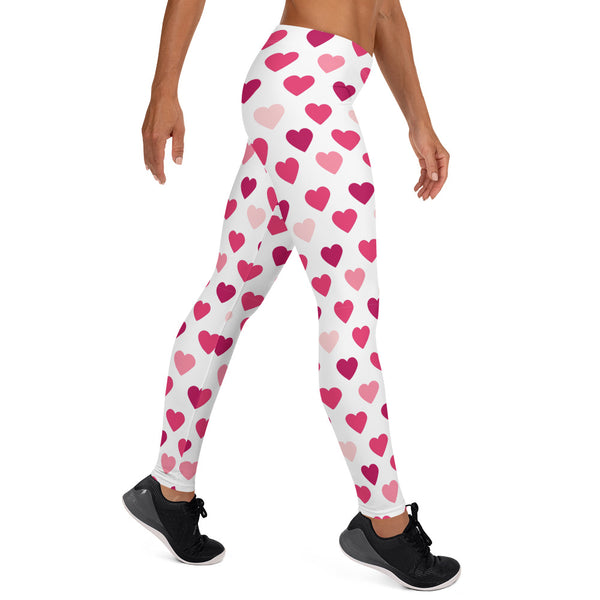 Valentine's Day Hearts Leggings for Women