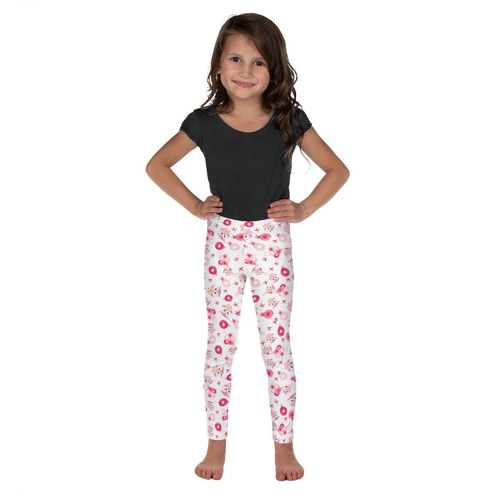 Owl Heart Valentine's Day Leggings for Kids Sizes 2T - 7