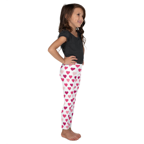 Valentine's Day Hearts Kid's Leggings Sizes 2T to 7
