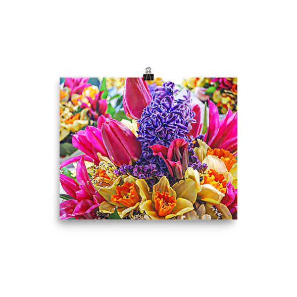 Tulip Fest Floral Poster Print Wall Art Washington State Home Decor