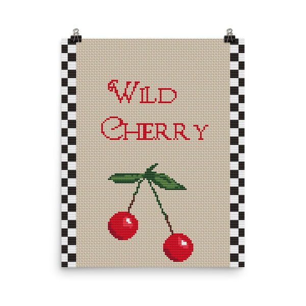 Wild Cherry Kitchen Wall Art Poster Print Home Decor