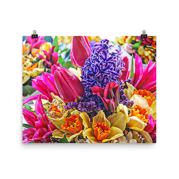 Tulip Fest Floral Poster Print Wall Art Washington State Home Decor