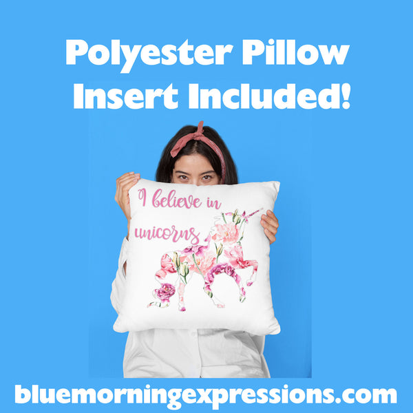 Blue Morning Expressions Decorative Throw Pillows