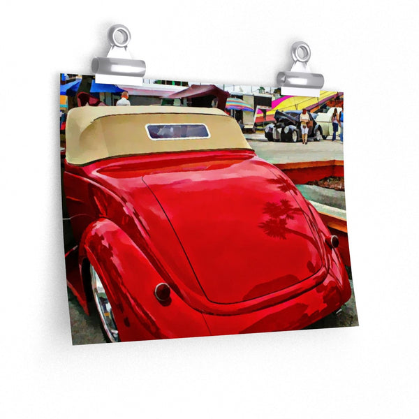 1937 Ford Hot Rod Poster Matte Print for Garage Office Home Wall Art