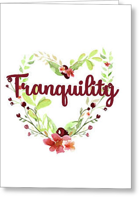 Tranquility Inspirational Blank Note Card, Greeting Card with Envelope