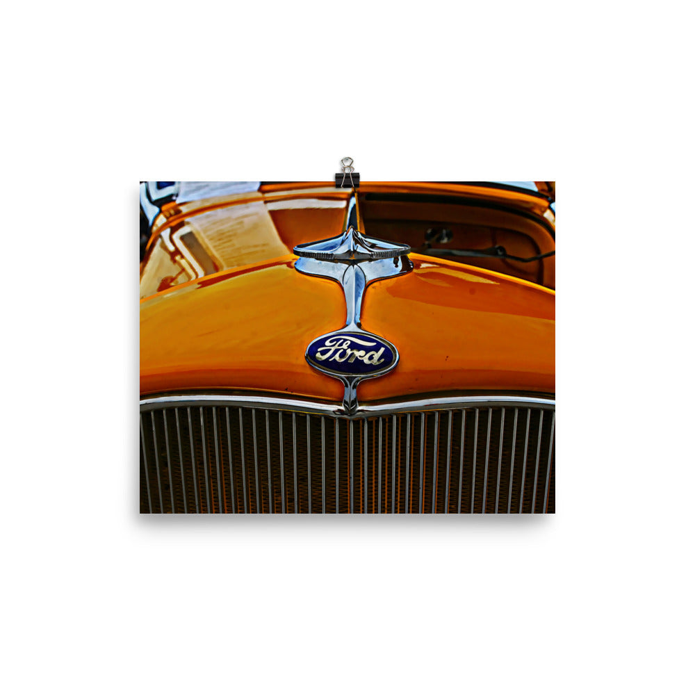 1932 Ford Hot Rod Poster Car Art Gift for Guys Wall Art