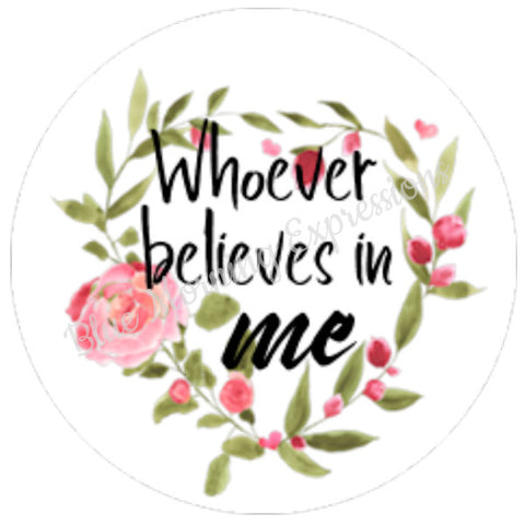 Handmade Sticker with Bible Verse