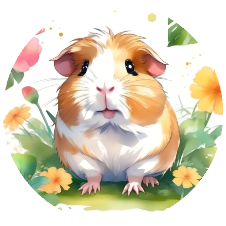 Handmade Stickers Guinea Pigs